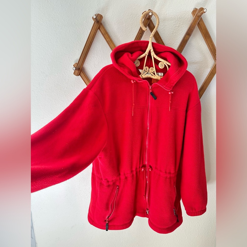 Vintage Eddie Bauer Red Fleece Jacket